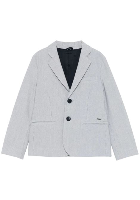Giacca bambino bianco/blu righini EMPORIO ARMANI | EB000105/MABIANCO/BLU
